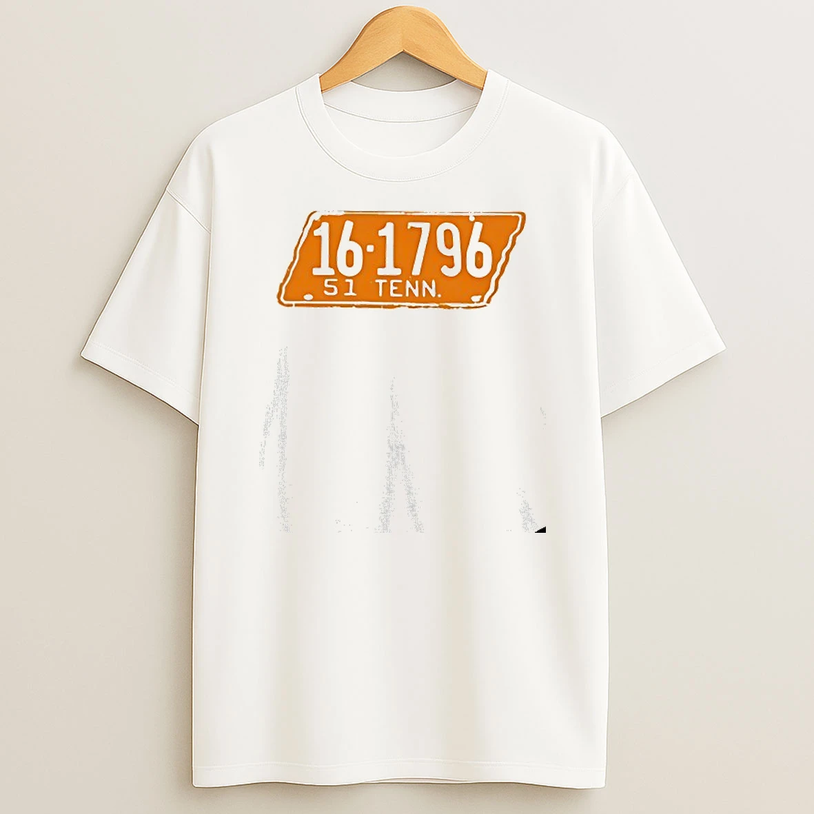 16 1796 S1 Tennessee State Plate Number T Shirt