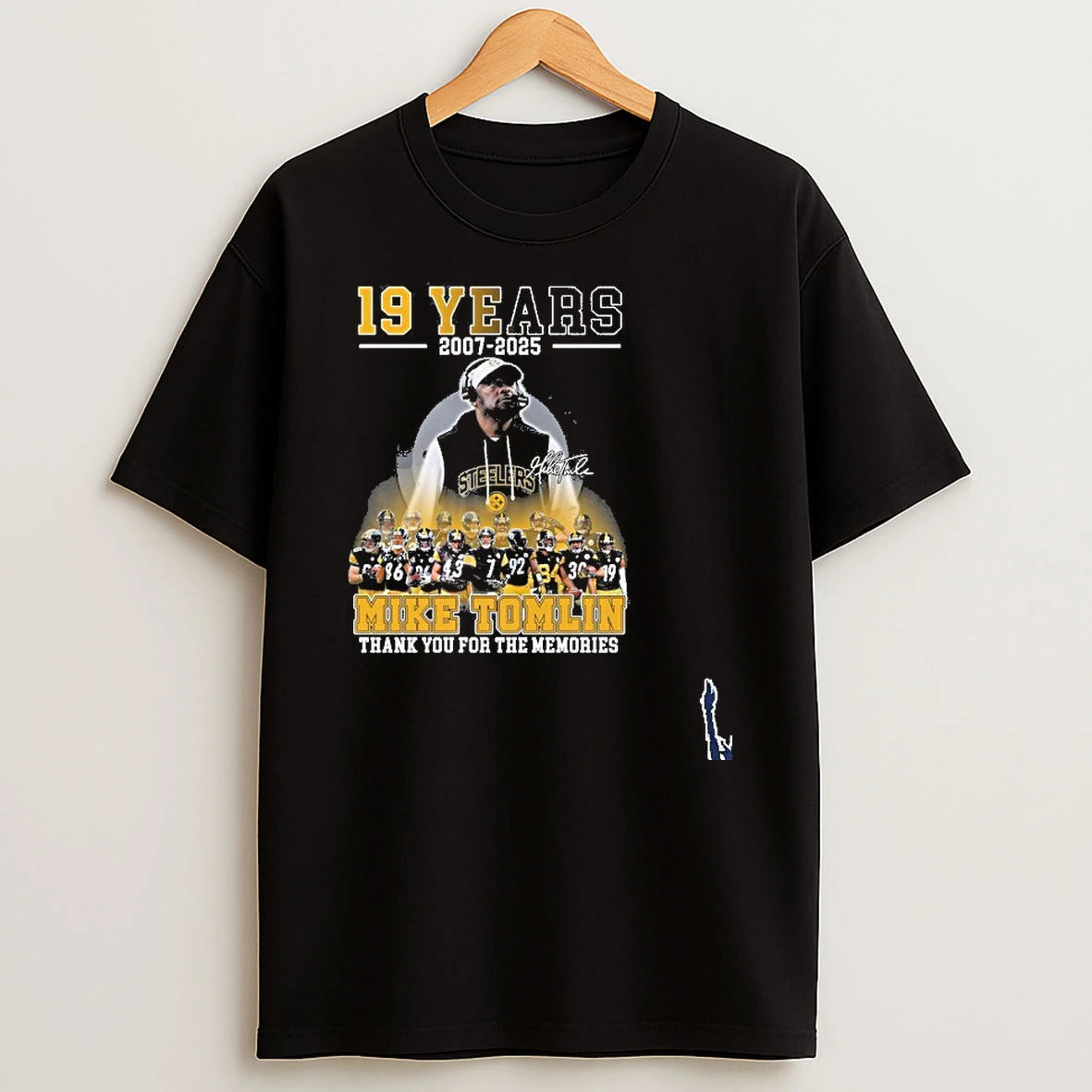 19 Years 2007 2026 Team Player Mike Tomlin Thank You For The Memories T Shirt