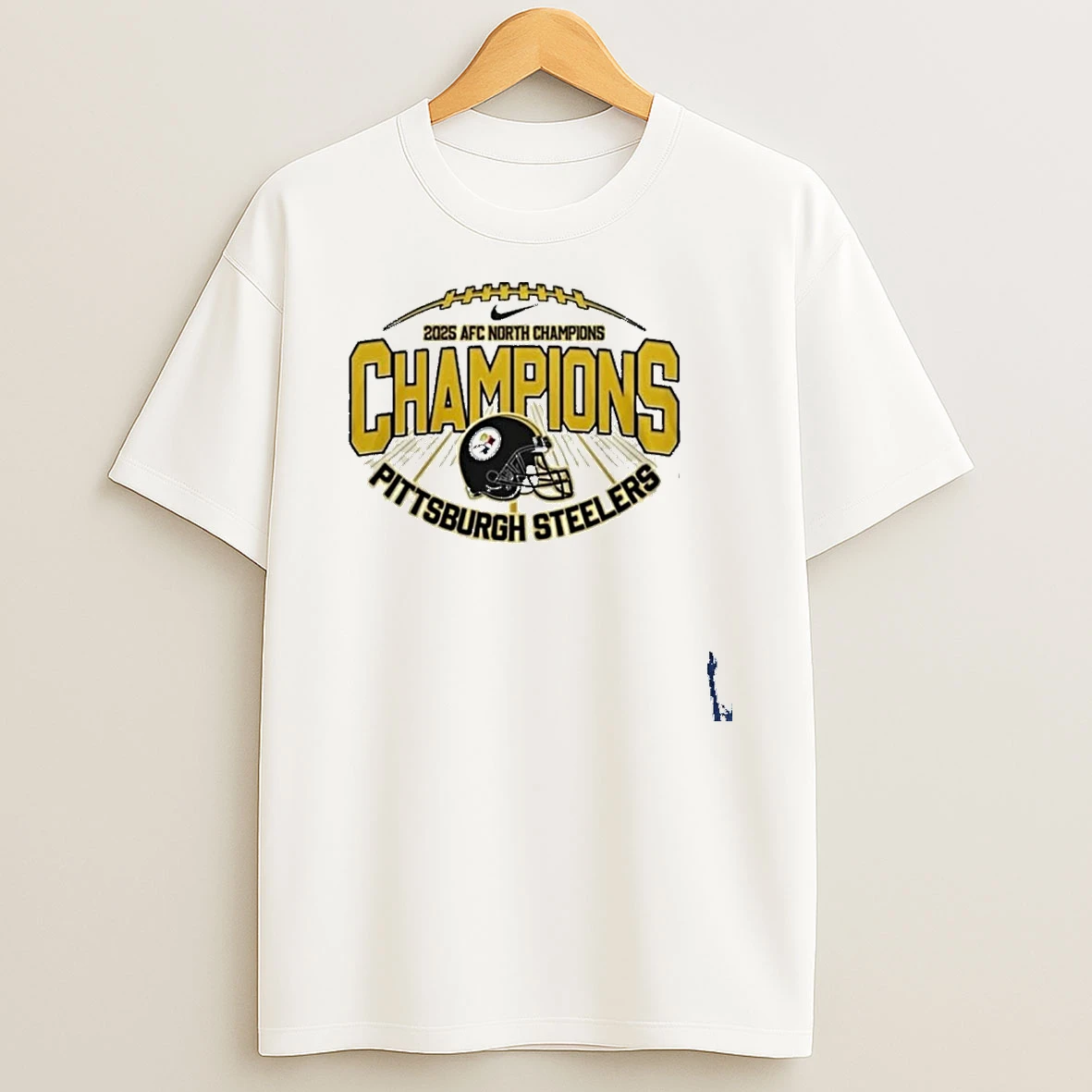 2025 26 Afc North Champions Pittsburgh Steelers Ball T Shirt