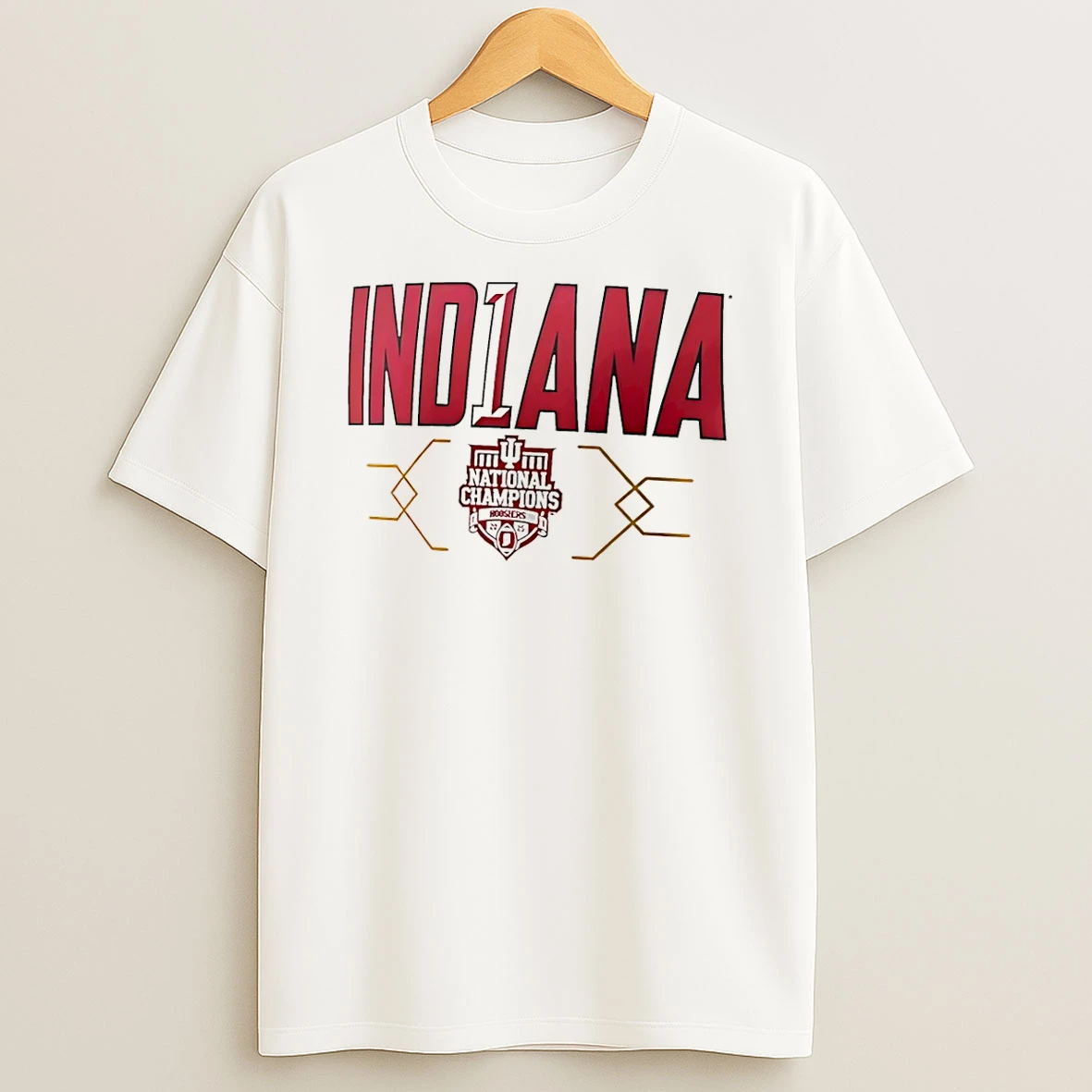 2025 26 National Champions Indiana Hoosiers First Time T Shirt
