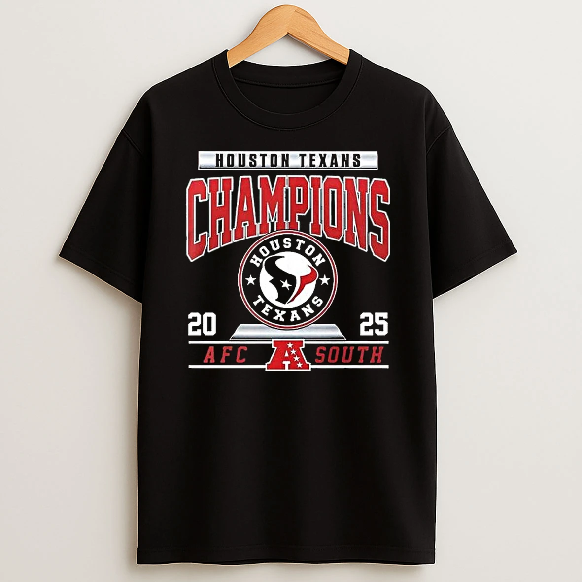 2025 Afc South Champions Houston Texans Football Helmet T Shirt
