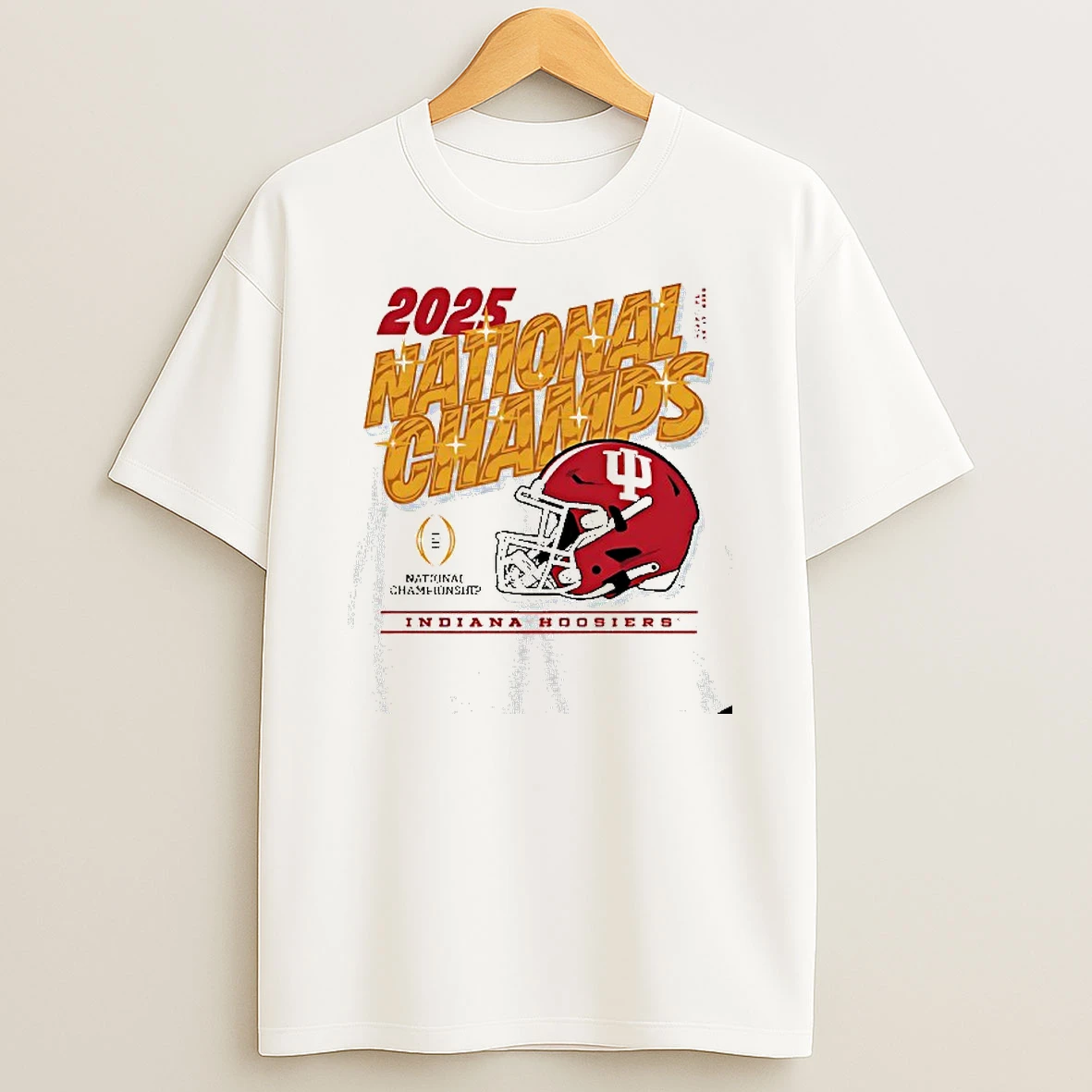 2025 Cfp National Champs Indiana Hoosiers Football 16 0 Helmet T Shirt