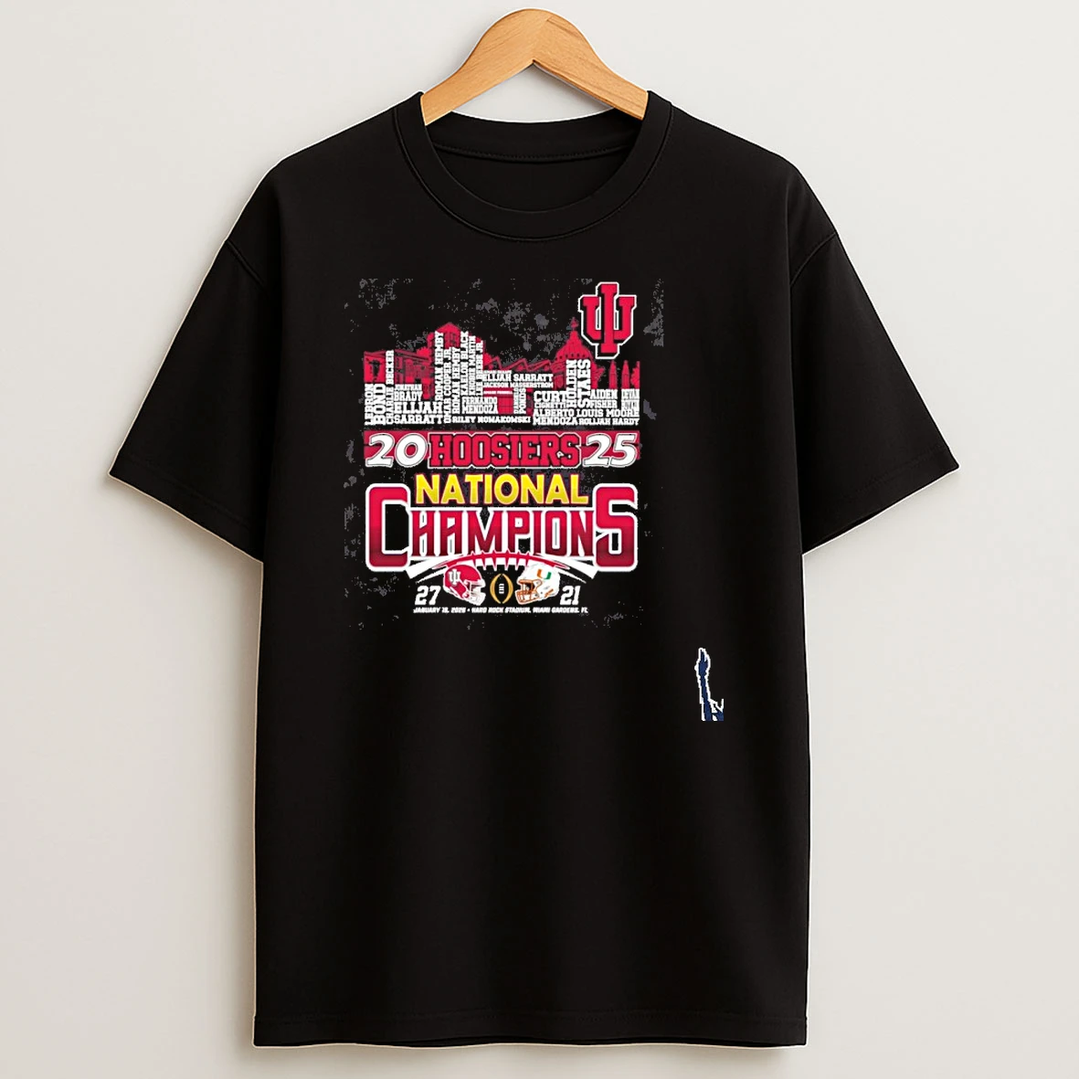 2025 Hoosiers National Champions Typo City T Shirt