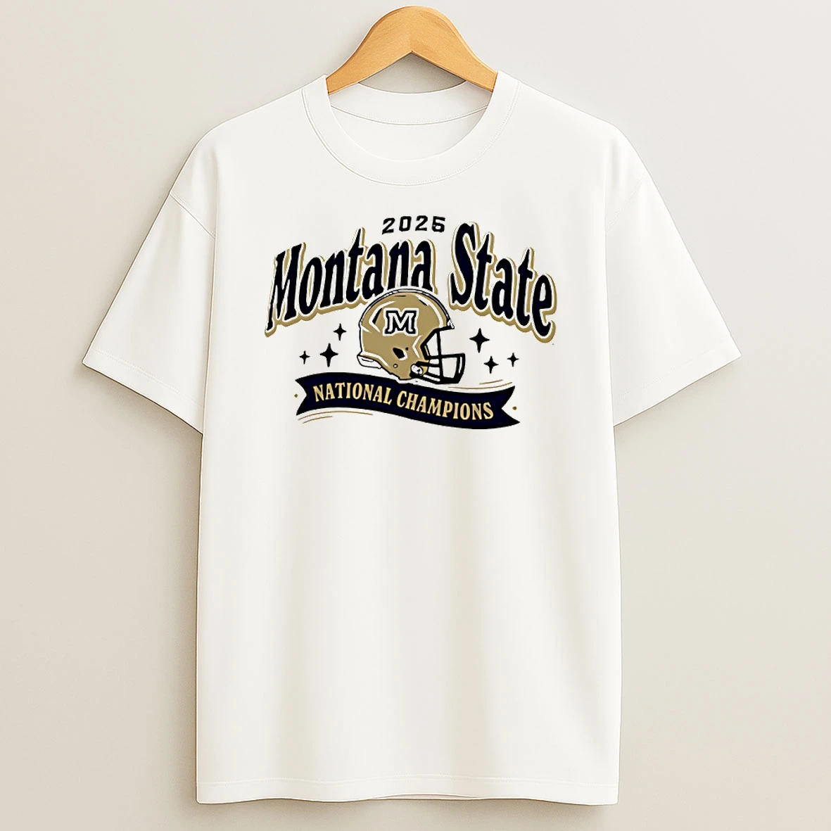 2025 Montana State Bobcats National Champions Football Helmet Circle T Shirt