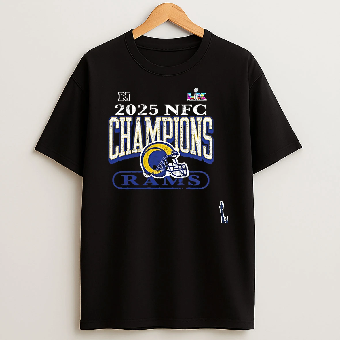 2025 Nfc Champions Los Angeles Rams Super Bowl Lx Bound T Shirt