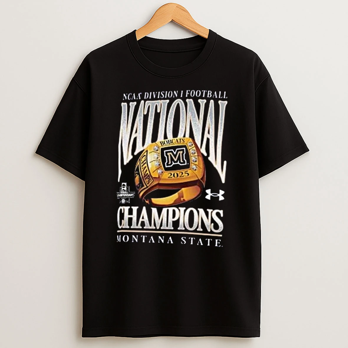 2025 National Champions Ring Montana State Bobcats Football Champions 2025 Ncaa Division I Football T Shirt