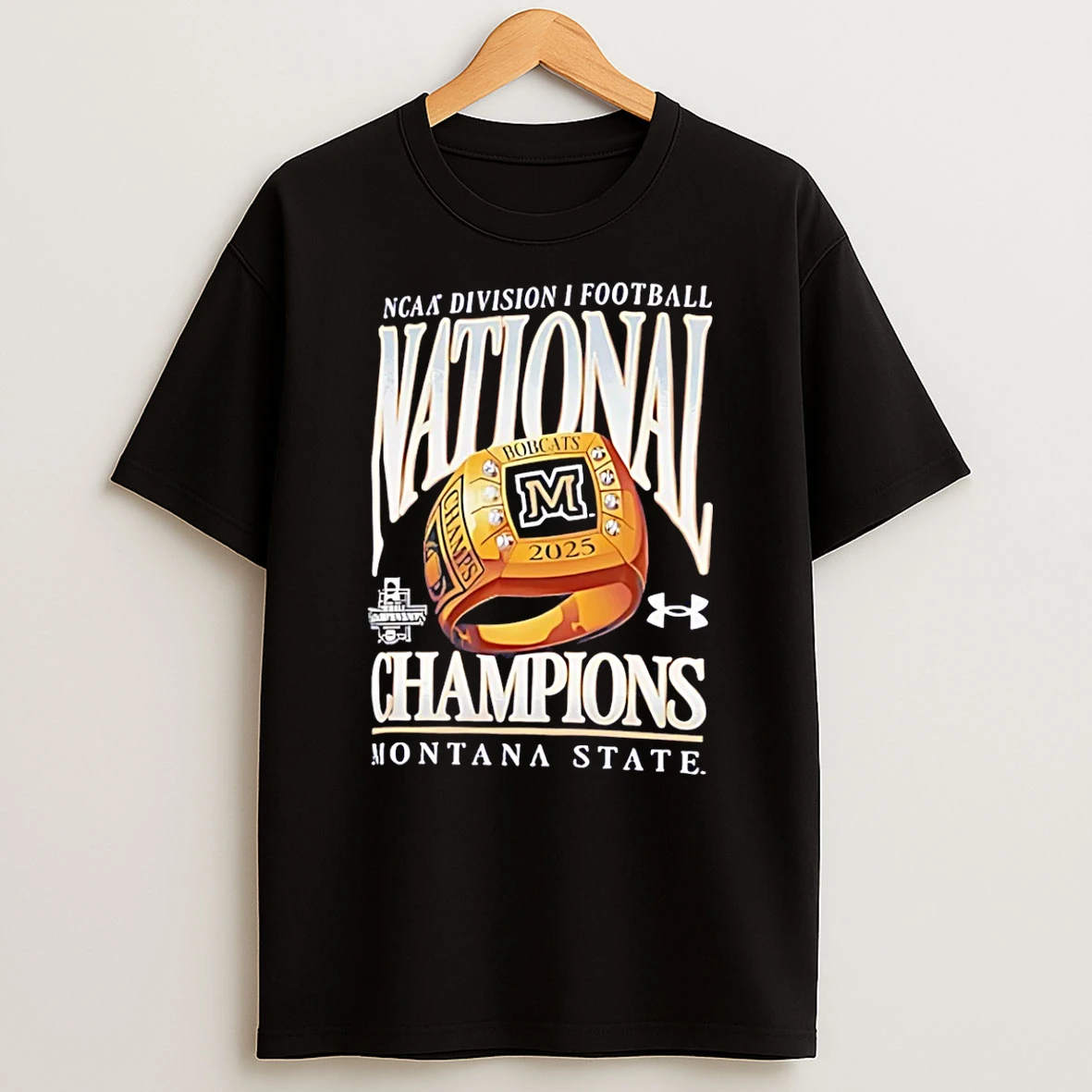 2025 National Champions Ring Montana State Bobcats Football Champions T Shirt