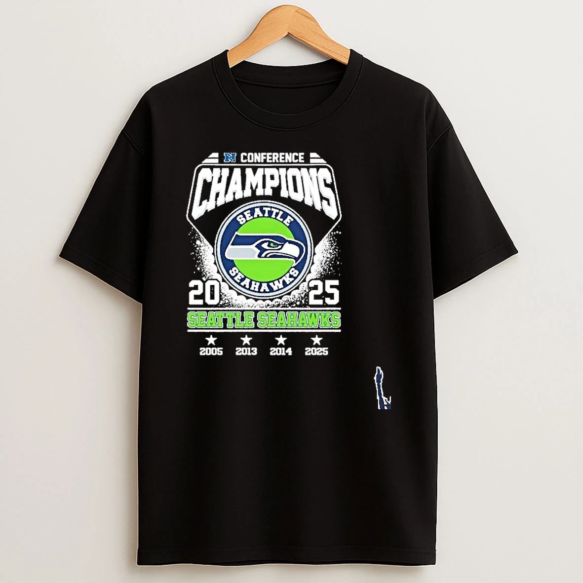 2025 National Football Conference Champions Seattle Seahawks Vintage T Shirt