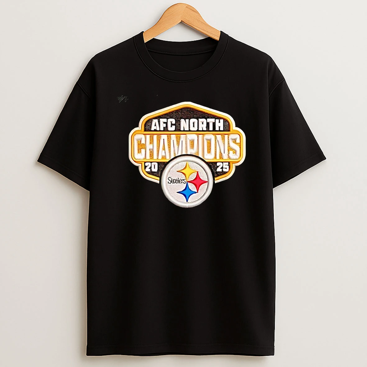 2025 Steelers Afc North Champions Logo T Shirt