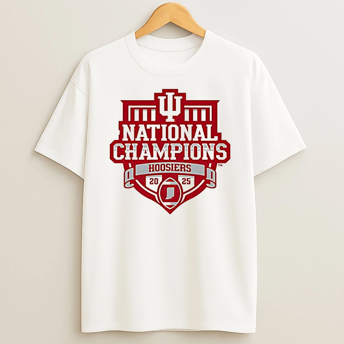 2025national Champions Logo Indiana Hoosiers Football T Shirt