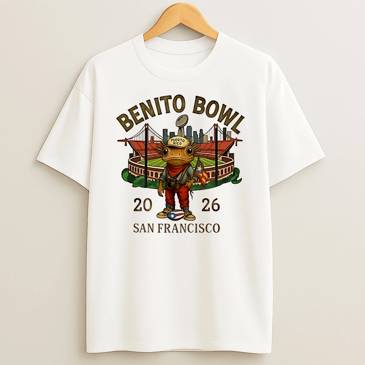 2026 Benito Bowl Puerto Rico Coqui Frog T Shirt