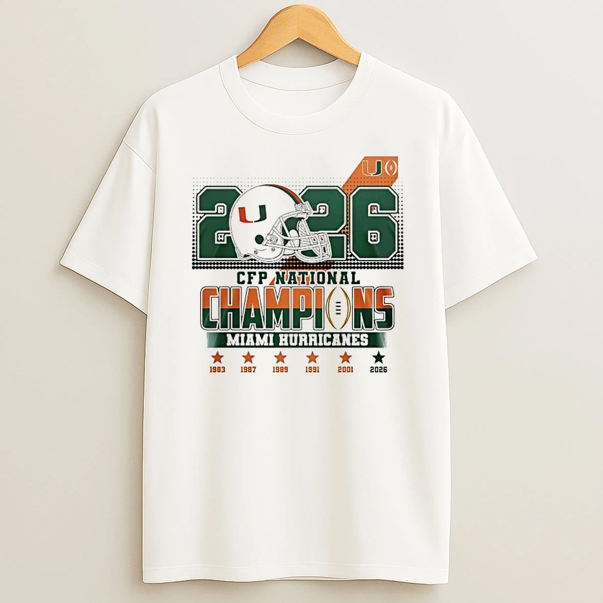 2026 Cfp National Champions Miami Hurricanes Graphic T Shirt