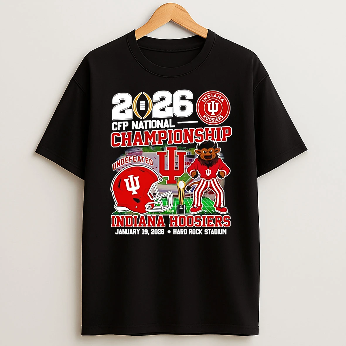2026 Cfp National Championship Indiana Hoosiers Football Mascot T Shirt