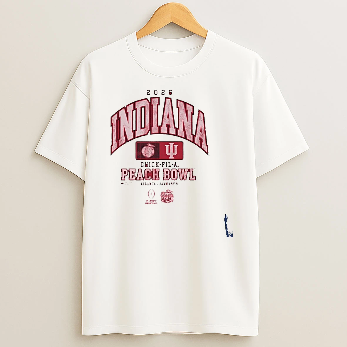 2026 Chick Fil A Peach Bowl Indiana Hoosiers Football T Shirt
