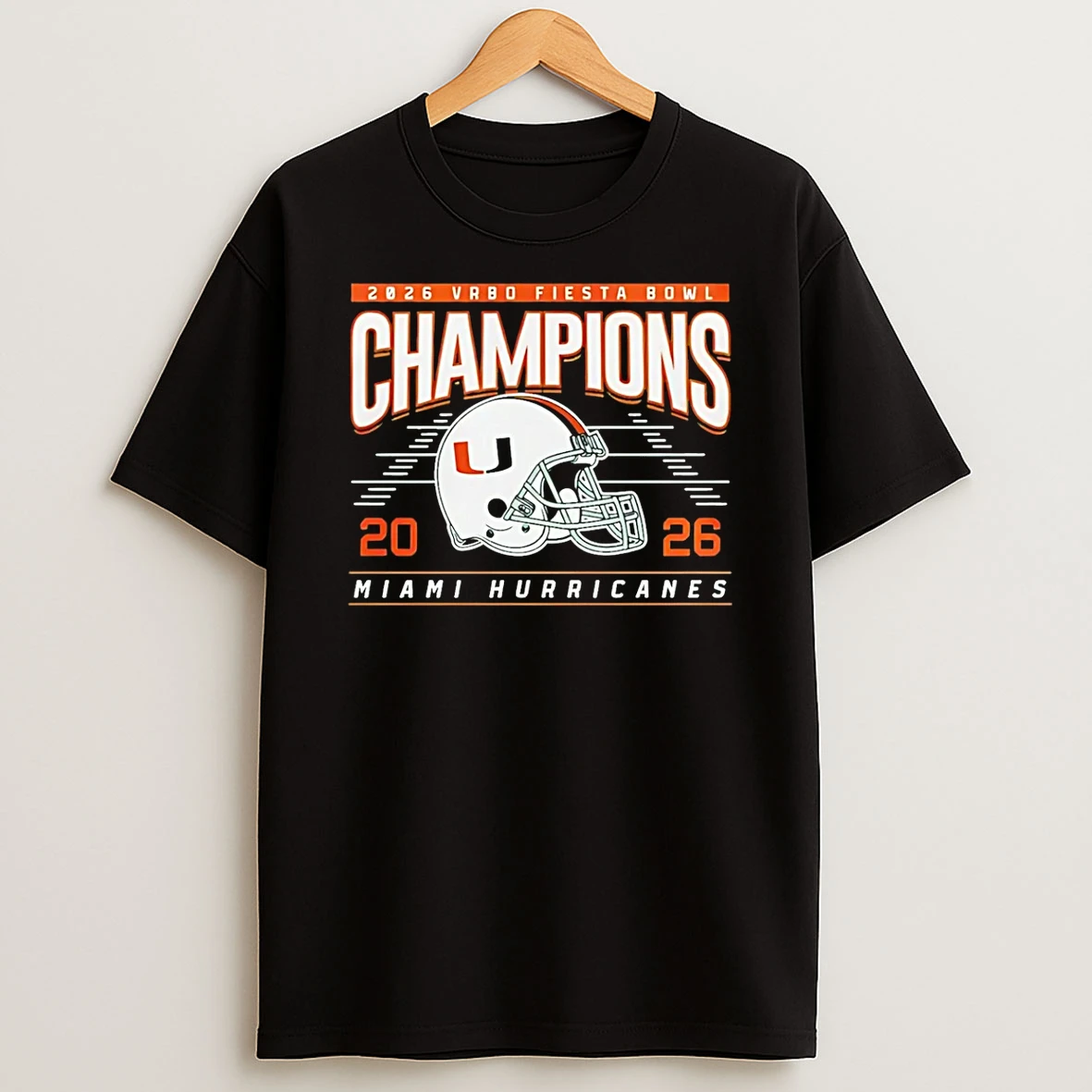 2026 Fiesta Bowl Champions Miami Hurricanes Helmet Classic T Shirt