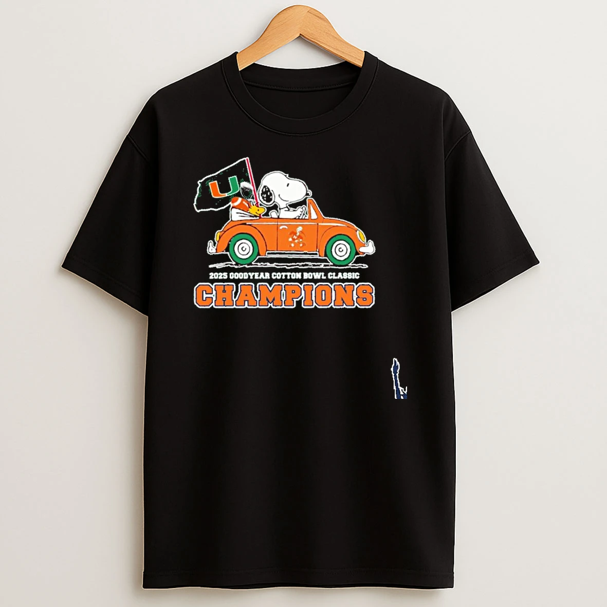 2026 Goodyear Cotton Bowl Classic Champions Snoopy Car T Shirt