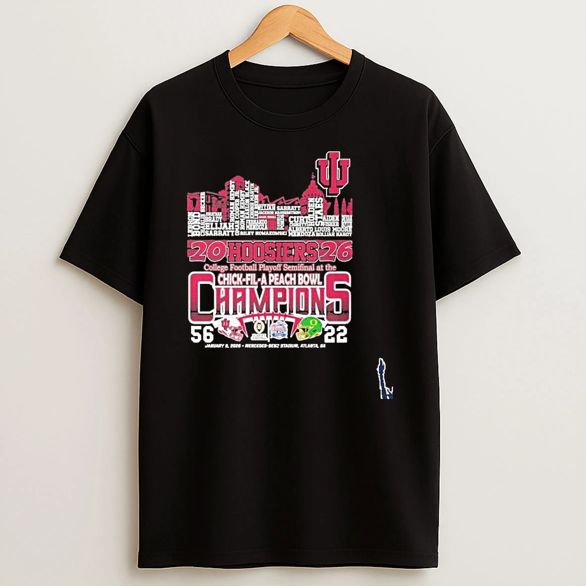 2026 Hoosiers College Football Playoff Semifinal At The Chick Fil A Peach Bowl T Shirt