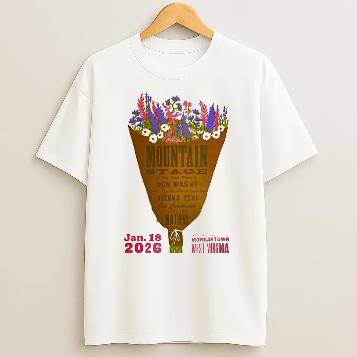 2026 Mountain Stage Morgantown West Virginia T Shirt