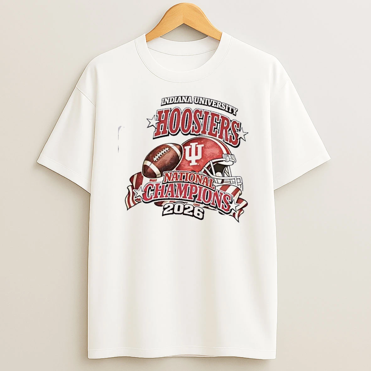 2026 National Champions Indiana University Hoosiers Football Helmet T Shirt