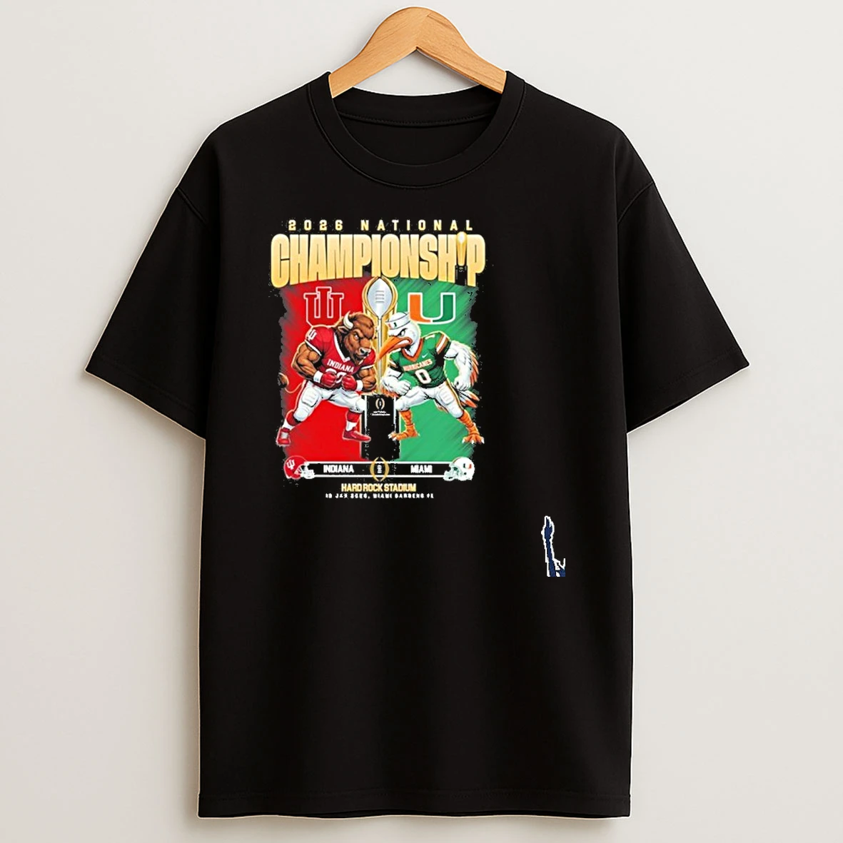 2026 National Championship Mascot Hard Rock Stadium T Shirt