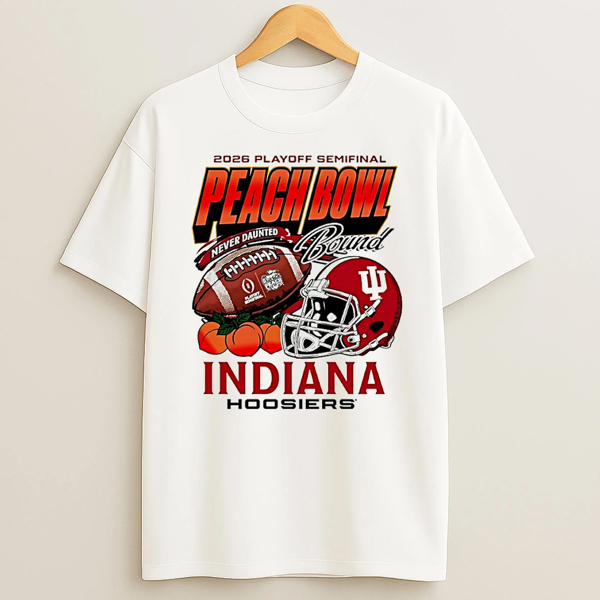 2026 Playoff Semifinal Chick Fil A Peach Bowl Bound Indiana Hoosiers Football Helmet Circle T Shirt