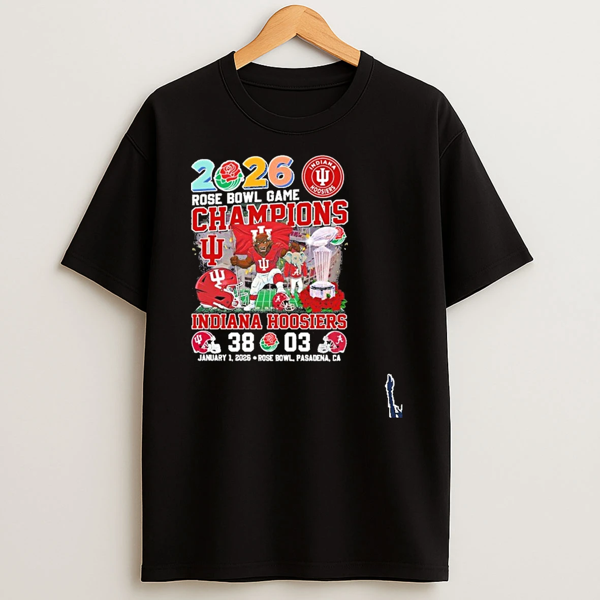 2026 Rose Bowl Game Champions Indiana Beat Alabama 38 3 T Shirt
