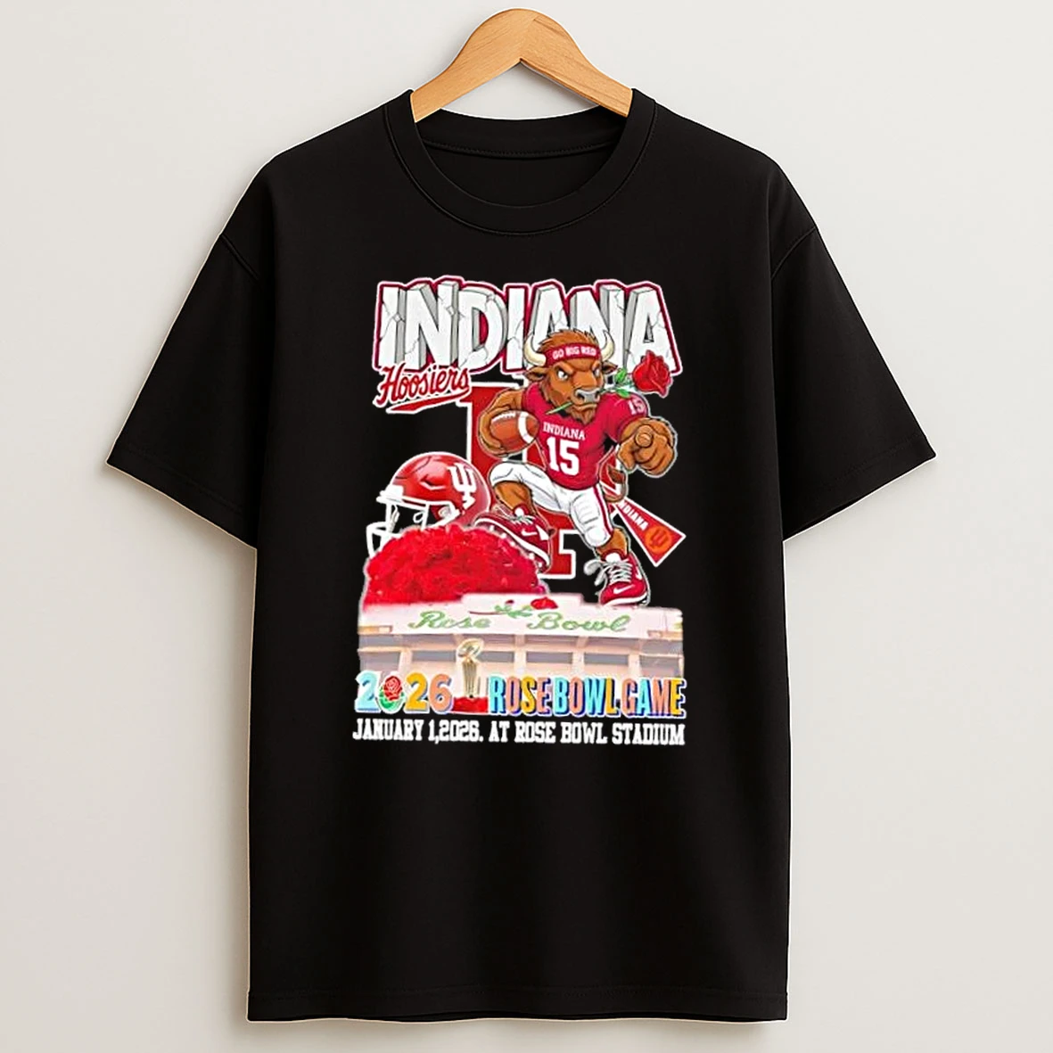2026 Rose Bowl Game Indiana Hoosiers January 1 2026 At Rose Bowl Stadium T Shirt