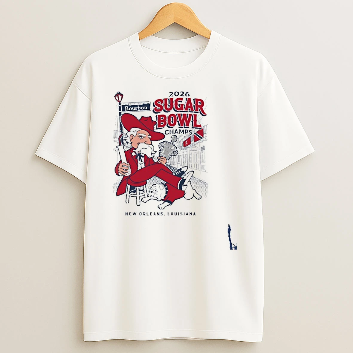 2026 Sugar Bowl Champs New Orleans Louisiana Mascot T Shirt