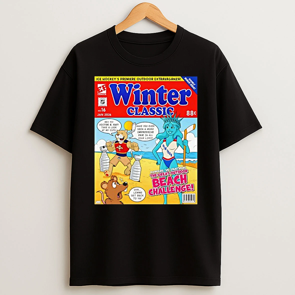 2026 Winter Classic Rangers Vs Panthers The Great Outdoor Beach Challenge T Shirt