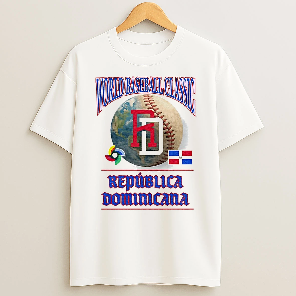 2026 World Baseball Classic Dominican Republic Logo Circle T Shirt