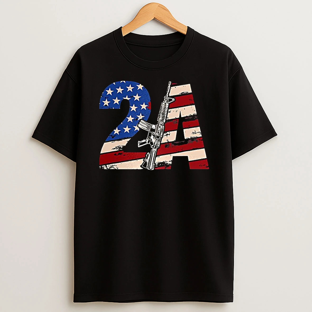 2a American Flag Gun Ownership Rights Vintage Political T Shirt