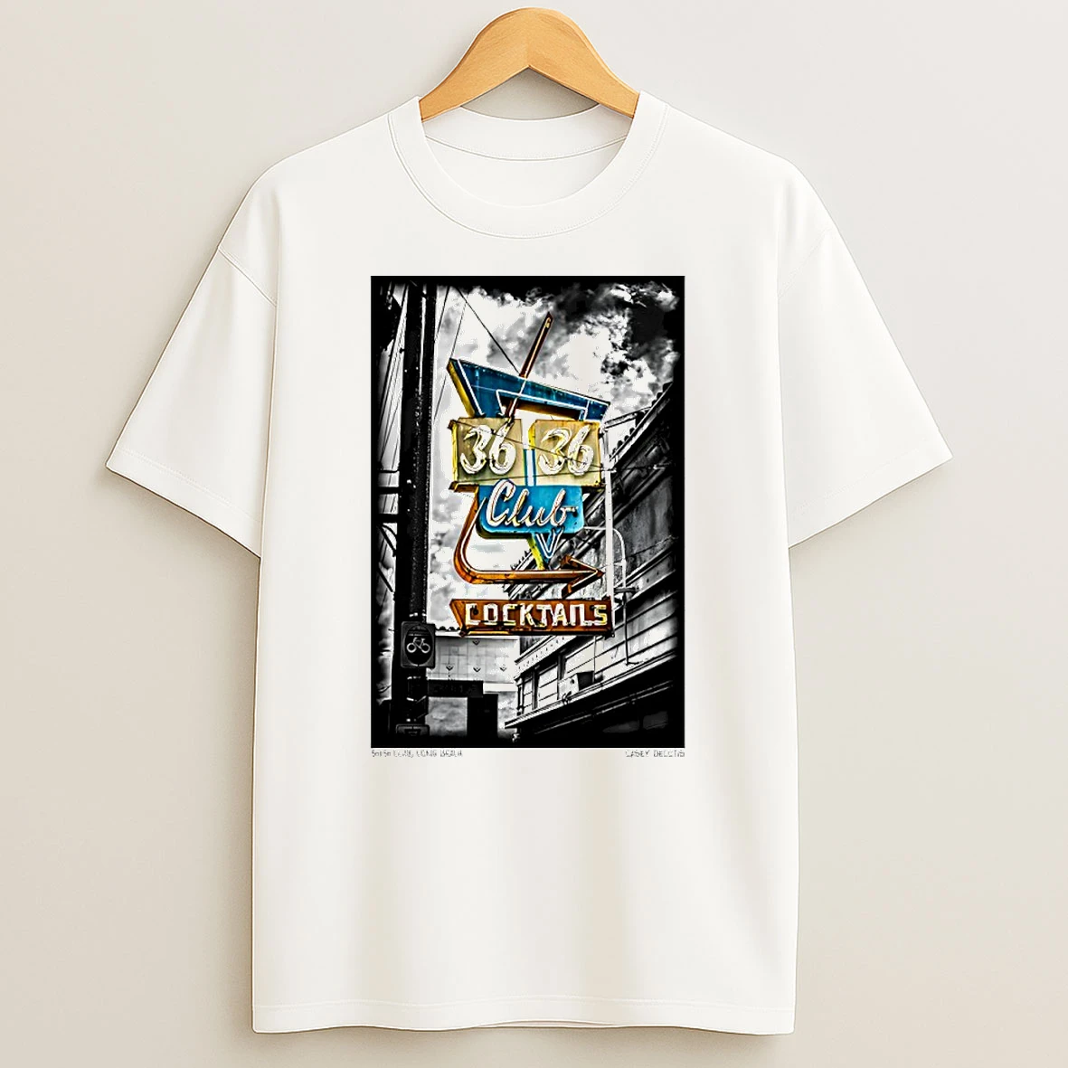 36x36 Club Long Beach Ca Circle T Shirt