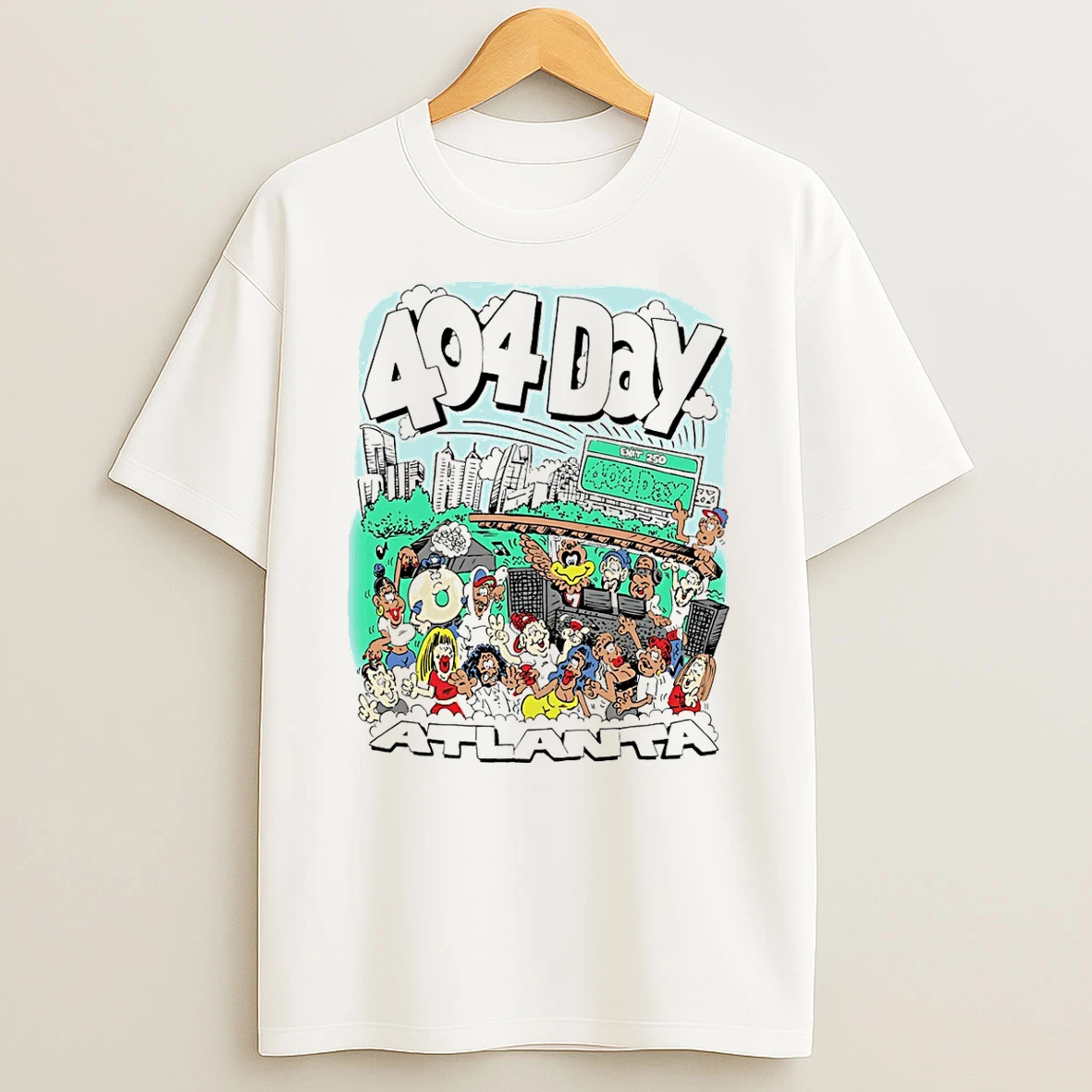 404 Day Atlanta Caricature T Shirt