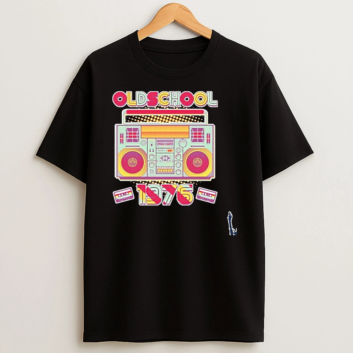 50th Birthday Oldschool Boombox 1976 T Shirt