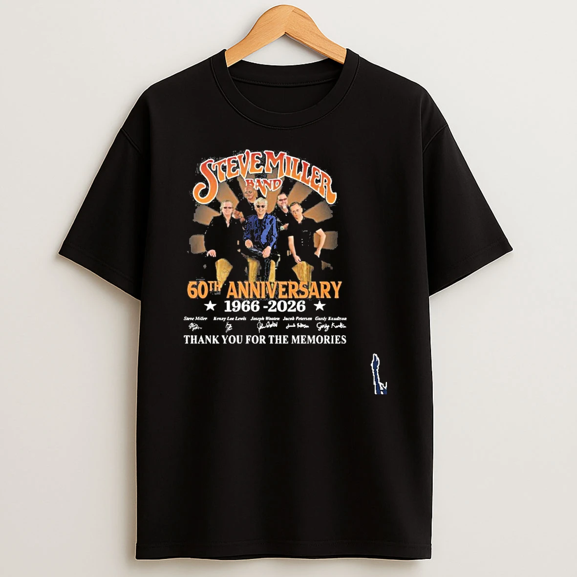 60th Anniversary Of Steve Miller Band 1966 2026 Thank You For The Memories T Shirt