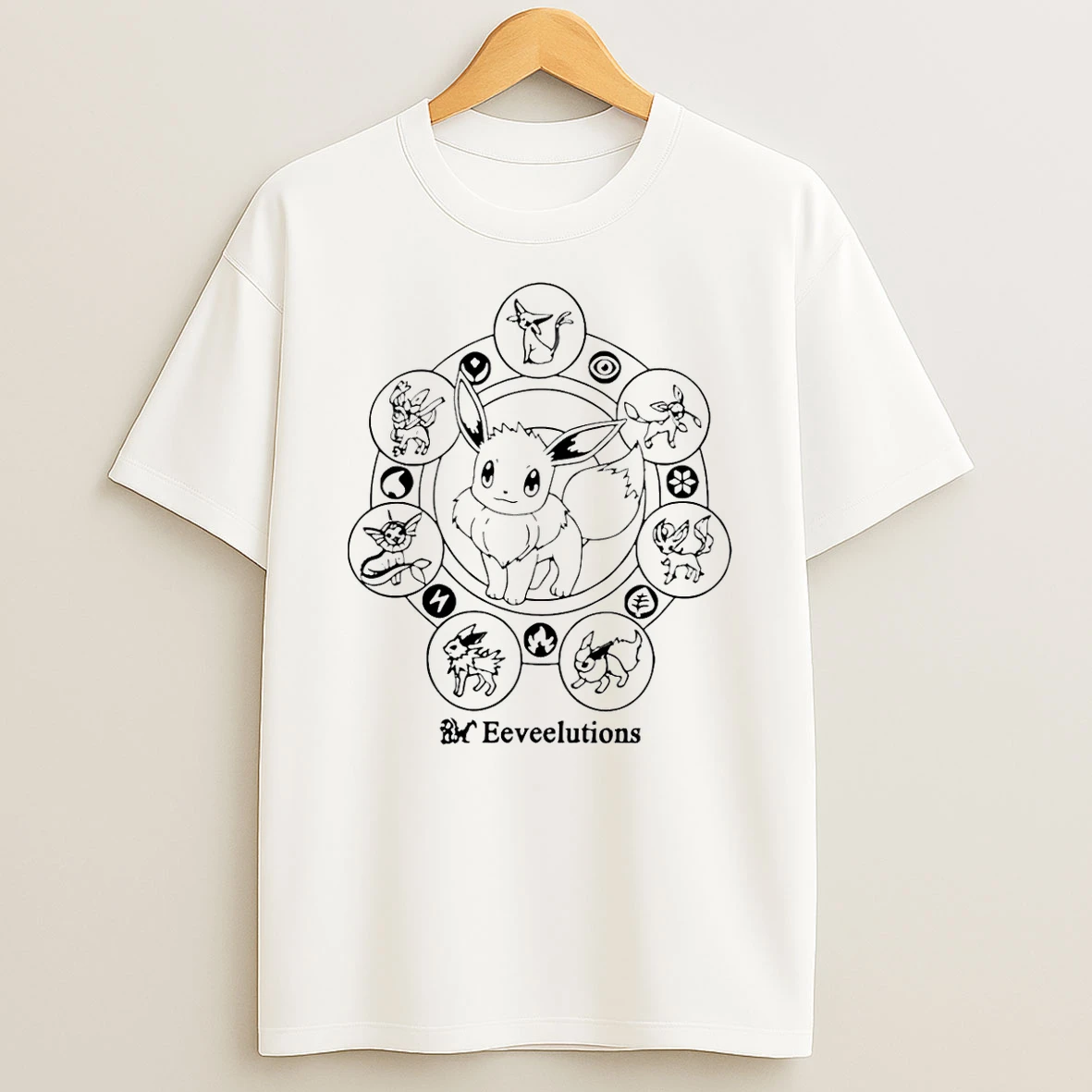 8thwndr Eeveelutions Pokemon Cartoon T Shirt