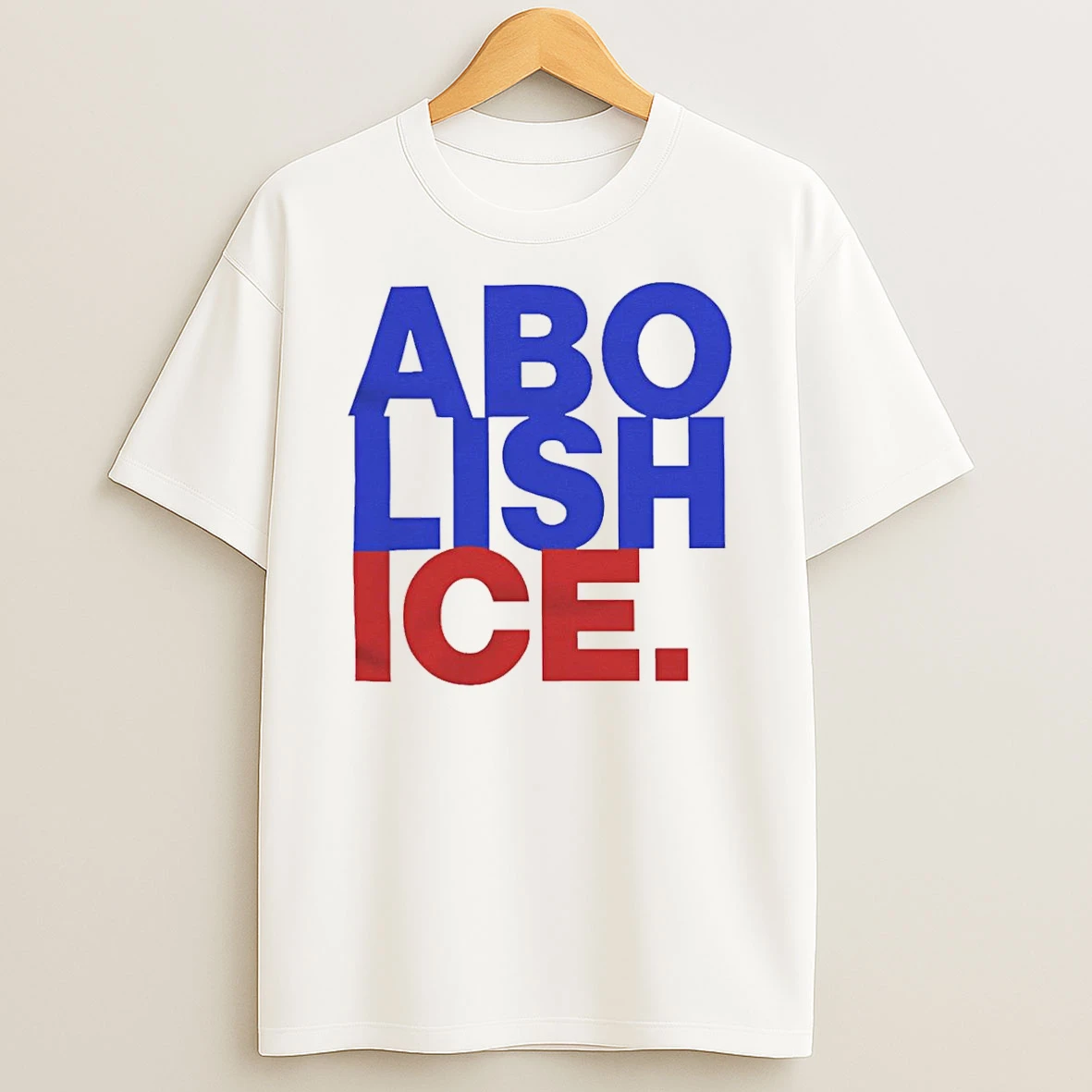 Abolish Ice Text T Shirt
