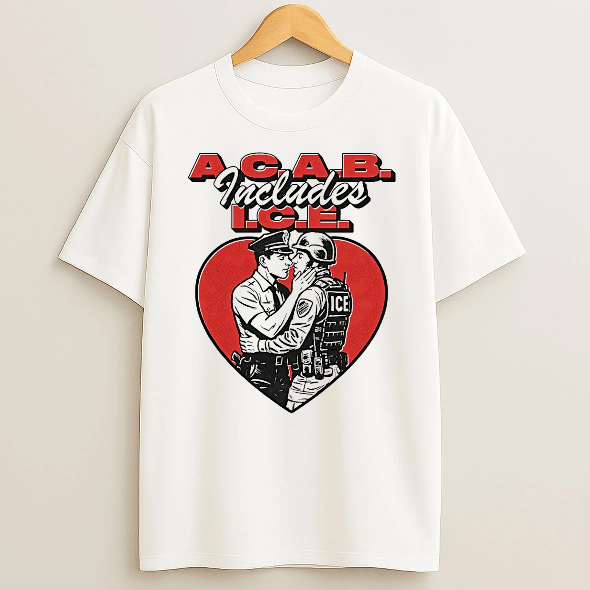 Acab Includes Ice Heart T Shirt