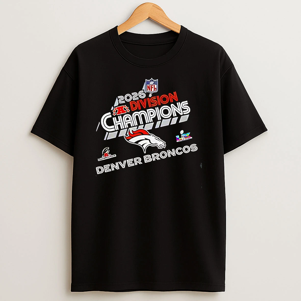 Afc Division Champions 2026 Denver Broncos T Shirt