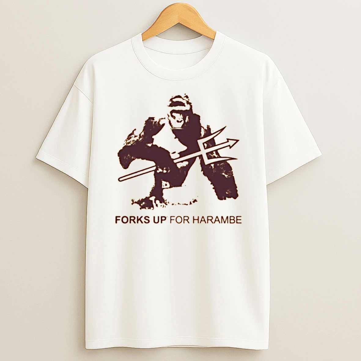 Asu Arizona State Sundevils Forks Up For Harambe T Shirt
