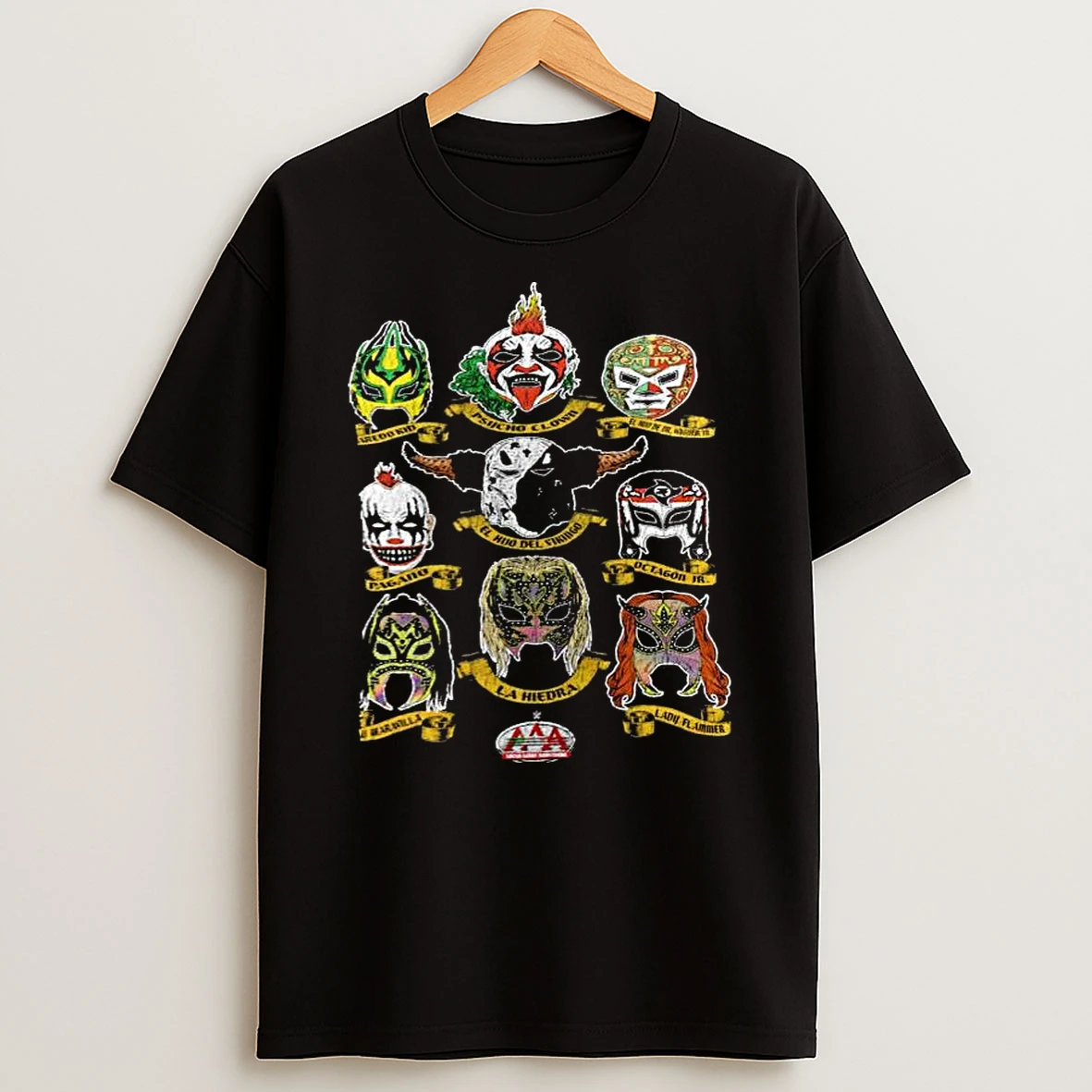 Aaa Luchadores Masks T Shirt