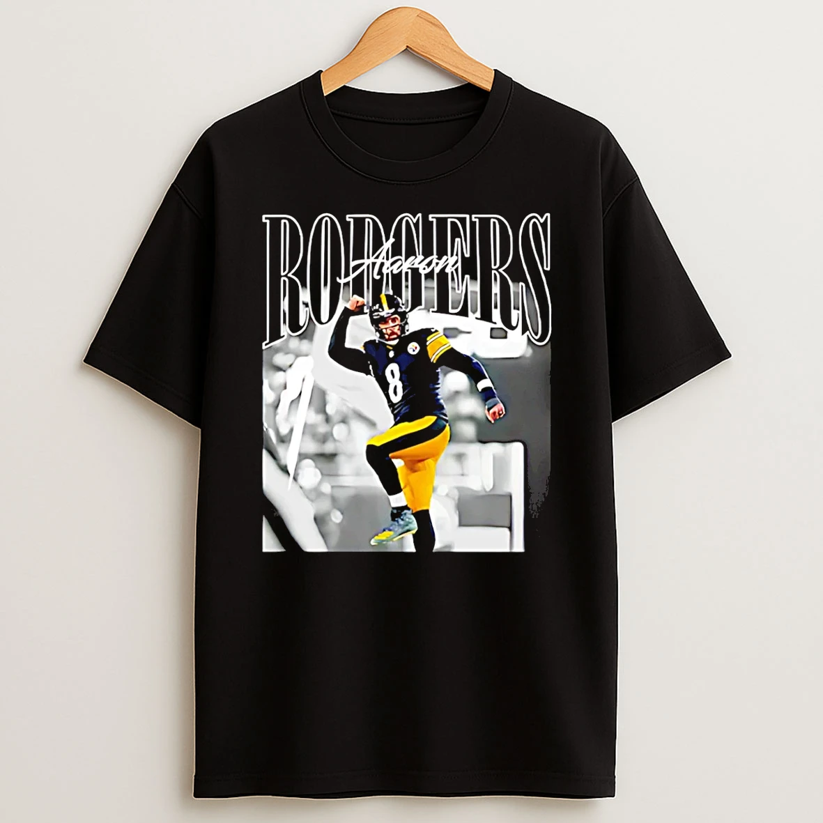 Aaron Rodgers Steelers Jump Vintage T Shirt