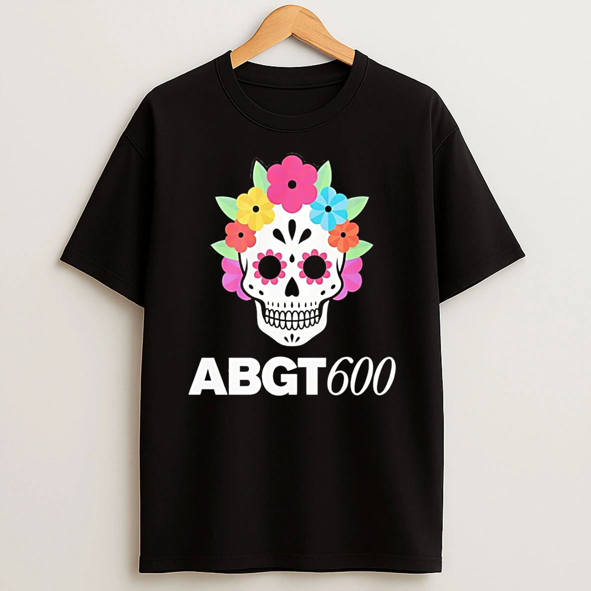 Abgt 600 Skull Floral T Shirt