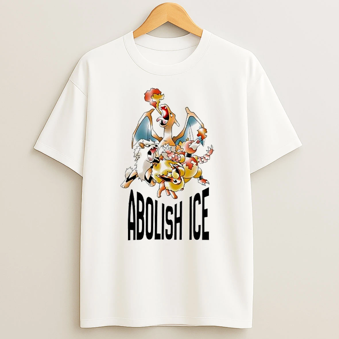 Abolish Ice Pokemon Characters Graphic T Shirt