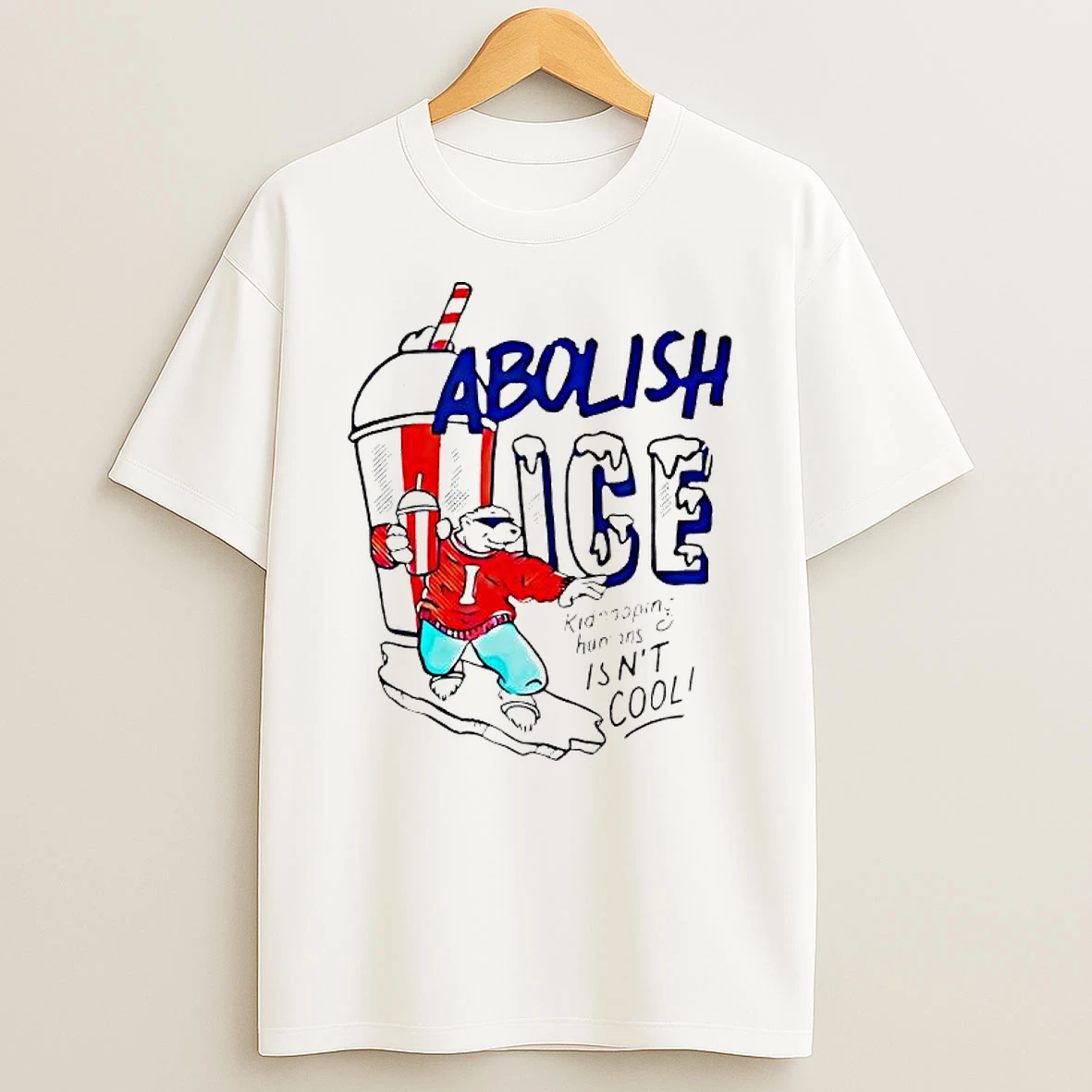 Abolish Ice Ice Cream Graphic T Shirt