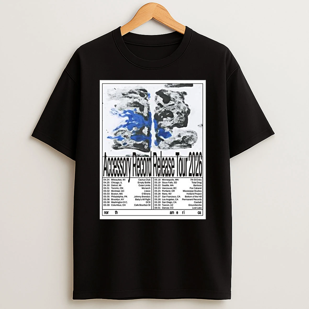 Accessory Record Release Tour 2026 T Shirt