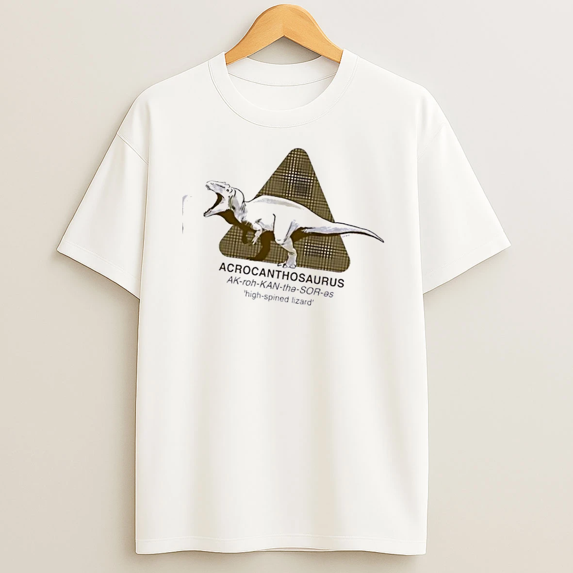 Acrocanthosaurus Apex Predator Badge T Shirt