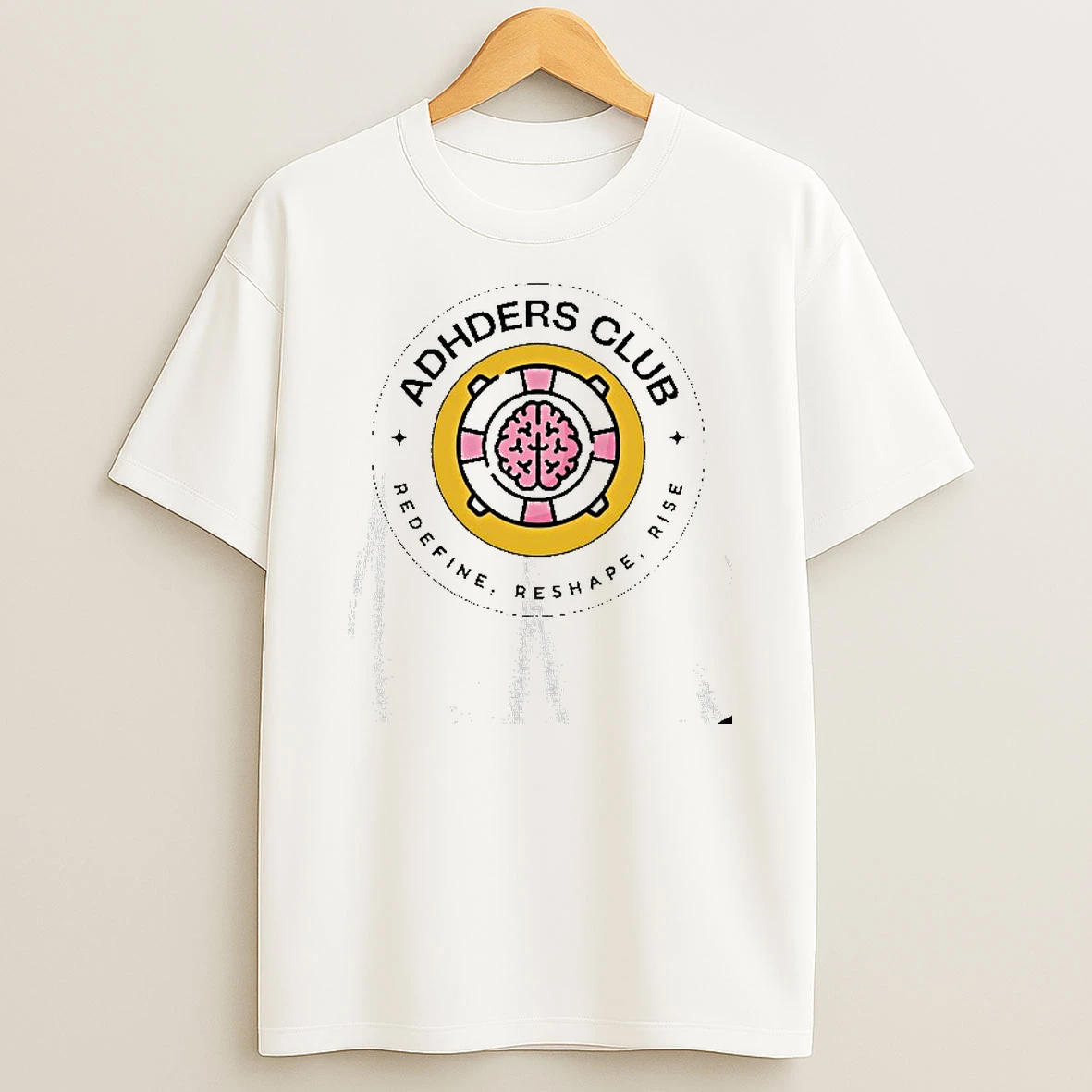 Adhders Club Redefine Reshape Rise Logo T Shirt