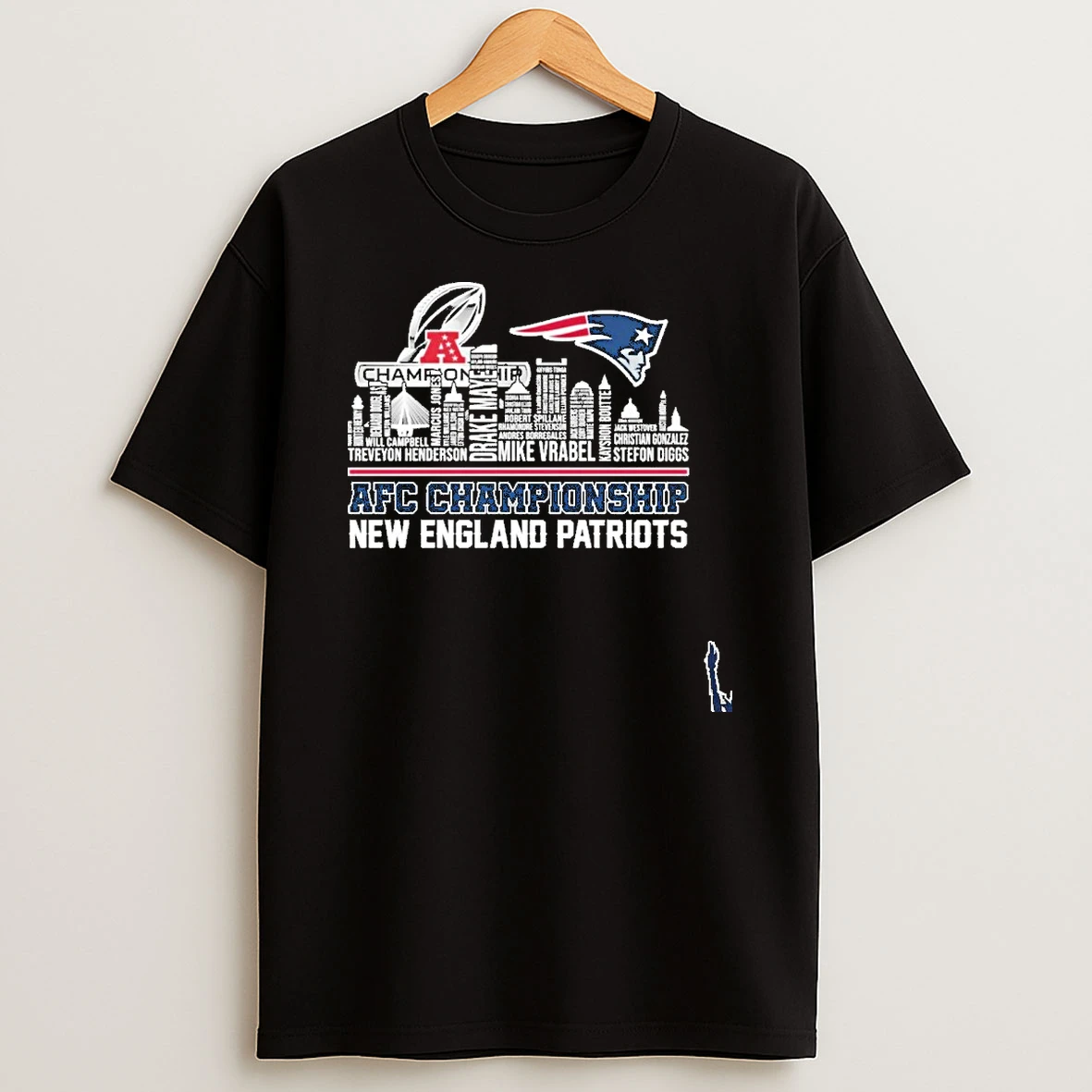 Afc Championship New England Patriots Typo City T Shirt