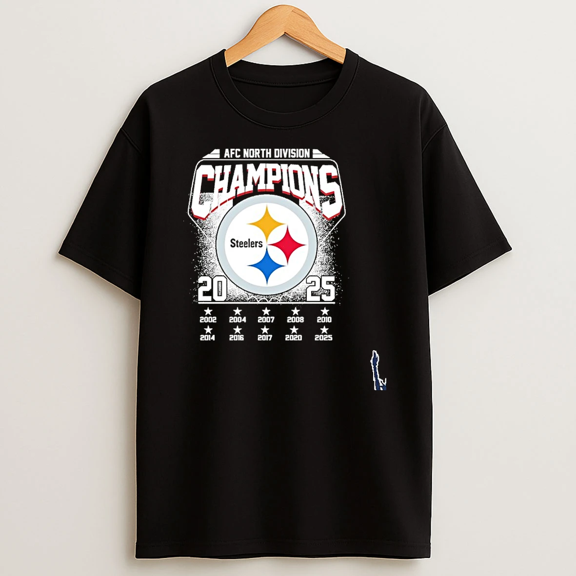 Afc North Champions Steelers 2025 2026 T Shirt